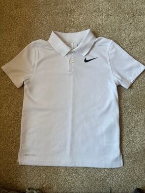 Nike White Kids Polo Shirt
